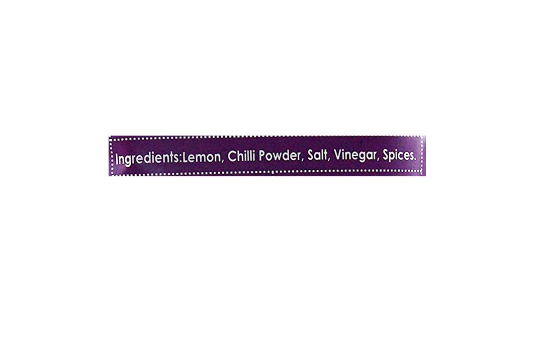 Jayashri's Spicy Lemon Pickle    Pack  350 grams